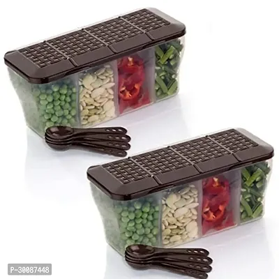 Plastic Fridge Storage Container Boxes Pack of 2-thumb0