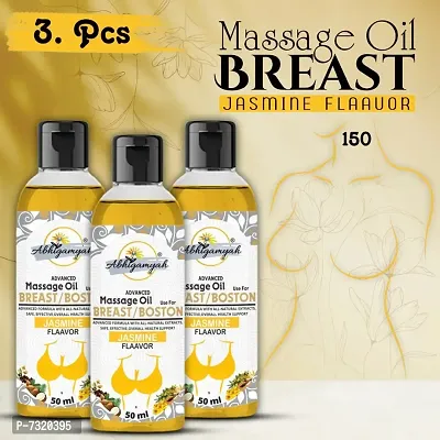 Breast massage oil helps in growth/firming/tightening/ bust36 natural Women  (50 ml) Pack Of -3