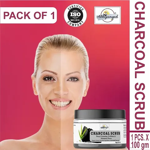 Charcoal Face Scrub Exfoliating Deep Cleansing Type Scrub  (100 g)