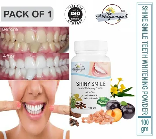 Abhigamayh 100 % Organic Teeth Whitening White Tooth Powder
