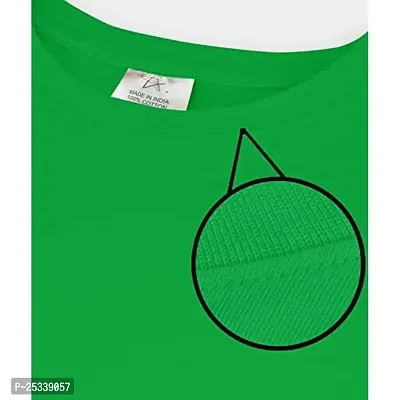 Pooplu Womens Plain Round Neck Full Sleeves Multicoloured 100% Cotton T Shirt. Stylish, Casual Tshirts-thumb4