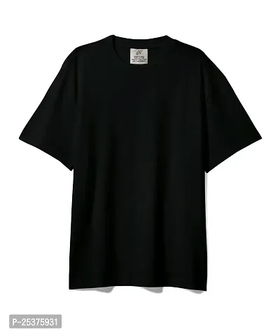 OPLU Men's Regular Fit Oversized Round Neck Multicolour Pootlu T-Shirts. 100% Cotton, Loose Tshirt, Drop Shoulder, Casual, Stylish, Plain T-Shirts-thumb3