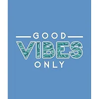 OPLU Graphic Printed Womens Good Vibes only Cotton Printed V Neck Full Sleeves Tshirt. Trendy, Trending Tshirts, Offer, Discount, Sale, (Blue_3XL)-thumb2