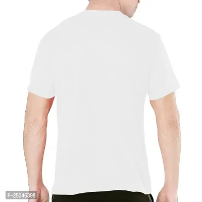 Pooplu Men's Regular Fit All I Need is Yoga Cotton Graphic Printed V Neck Half Sleeves Black and White Yoga Tshirt. Meditation, Yogasan, Pootlu Yoga Tees and Tshirts.(Oplu_White_X-Small)-thumb2