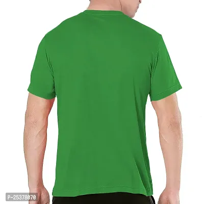 OPLU Men's Punjabi Text Cotton Graphic Printed V Neck Half Sleeves Tshirt. Trendy, Trending Tshirts, Offer, Discount, Sale.(Pooplu_Green_M)-thumb2