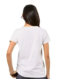 OPLU Graphic Printed Women Tshirt Love Hustle Cotton Printed V Neck Half Sleeves Multicolour T Shirt. Trending, Text, Quotes Tshirts-thumb1