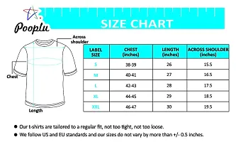 Pooplu Men's Regular Fit Plain 100% Cotton V Neck Full Sleeves Multicolour Pootlu T Shirt. Casual, Trendy, Stylish Tshirts and Tees-thumb2