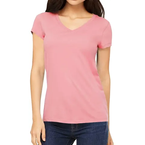 Pooplu Women's Regular Fit Premium Plain 100% Cotton V Neck Half Sleeves Multicolour Pootlu T Shirt. Casual, Stylish, Trending, Symbol Tshirts