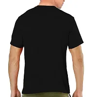 OPLU Men's Karate Pose Cotton Graphic Printed Round Neck Half Sleeves Tshirt. Trendy, Trending Tshirts, Offer, Discount, Sale.(Pooplu_Black_S)-thumb2