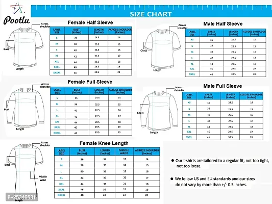 Pooplu Men's Regular Fit Premium Plain 100% Cotton Round Neck Half Sleeves Multicolour Pootlu T Shirt. Casual, Stylish, Trending, Symbol Tshirts.(Oplu_LightBlue_3X-Large)-thumb5