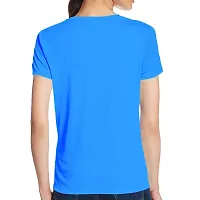 OPLU Women's Regular Fit Tshirt Believer Cotton Printed V Neck Half Sleeves Multicolour T Shirt. Text, Trending, Stylish Tshirts-thumb1