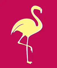 OPLU Women's Regular Fit Tshirt Flamingo Cotton Printed Round Neck Half Sleeves Animal, Cute Animal, Pet Pootlu Tees and Tshirts-thumb1