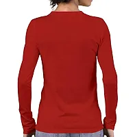 OPLU Graphic Printed Women Tshirt Yoga Poses Cotton Printed V Neck Full Sleeves Multicolour T Shirt. Exercise, Gym, Yoga, Fitness Tshirts-thumb1