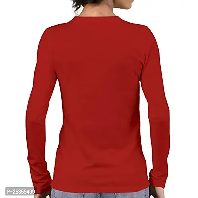 OPLU Graphic Printed Women Tshirt Yoga Poses Cotton Printed V Neck Full Sleeves Multicolour T Shirt. Exercise, Gym, Yoga, Fitness Tshirts-thumb2