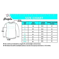 Pooplu Women's Regular Fit Premium Plain 100% Cotton V Neck Full Sleeves Multicolour T Shirt, Casual Plain Tshirts-thumb3