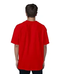 OPLU Men's Oversized Mahadev Text Graphic Printed Round Neck Multicolour T-Shirts. 100% Cotton, Drop Shoulder, Pootlu, Casual, Graphic Printed T-Shirts-thumb4