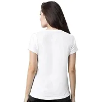 Pooplu Women's Regular Fit Tshirt Unicorn Cotton Printed V Neck Half Sleeves Multicolour Pootlu Tshirt. Animal, Cute Animal Tshirts-thumb1