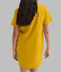 OPLU Women's Regular Fit Knee Length Premium Plain Cotton T-Shirt. Premium, Trending Tees and Tshirts, Pootlu.-thumb3