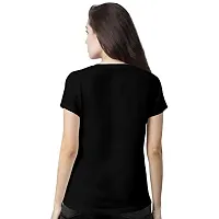 Pooplu Womens Live Yoga Cotton Printed V Neck Half Sleeves Multicolour T-Shirt. Exercise  Gym t Shirt-thumb1