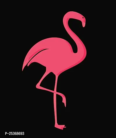 OPLU Women's Regular Fit Tshirt Flamingo Cotton Printed Round Neck Half Sleeves Animal, Cute Animal, Pet Pootlu Tees and Tshirts-thumb2