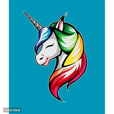 OPLU Graphic Printed Womens Colorful Unicorn Cotton Printed V Neck Half Sleeves Tshirt. Trendy, Trending Tshirts, Offer, Discount, Sale, (Turquoise_3XL)-thumb3