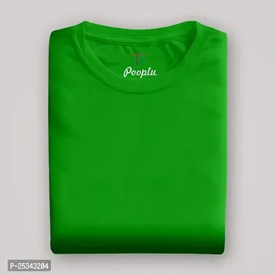 Pooplu Women's Regular Fit Premium Plain 100% Cotton Round Neck Full Sleeves Multicolour Pootlu T Shirt. Casual, Stylish, Trending, Symbol Tshirts-thumb2