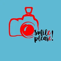 Pooplu Men's Regular Fit Camera Smile Please Cotton Graphic Printed Round Neck Half Sleeves Multicolour Tshirt. Trending, Cool, Selfie, Fun, Masti, Social Media, Photography, Pootlu, Symbol Tshirts-thumb2