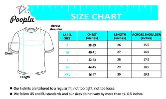 Pooplu Men's Regular Fit Plain 100% Cotton V Neck Half Sleeves Multicolour Pootlu T Shirt. Stylish, Trendy, Casual Plain Tshirts.(Oplu_White_X-Small)-thumb2