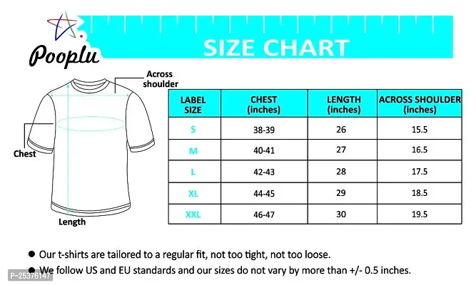 Pooplu Men's Regular Fit Plain 100% Cotton V Neck Half Sleeves Multicolour Pootlu T Shirt. Stylish, Trendy, Casual Plain Tshirts.(Oplu_White_X-Small)-thumb3