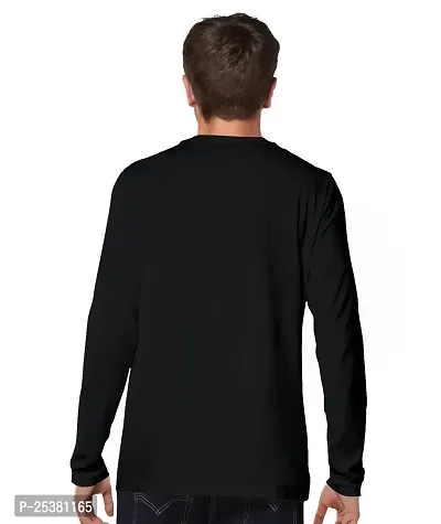 OPLU Men's Trishul Cotton Graphic Printed Round Neck Full Sleeves Tshirt. Trendy, Trending Tshirts, Offer, Discount, Sale.(Pooplu_Black_L)-thumb2