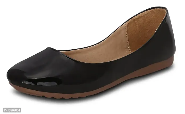 Get Glamr Women's Black Ballroom Shoes - 36 EU (LT-RK-4374-Black-3)