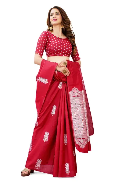 Elegant Pure Silk Saree with Blouse piece 