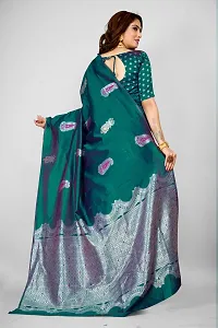 Stylish Pure Silk Saree With Blouse piece-thumb1