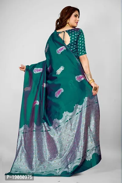 Stylish Pure Silk Saree With Blouse piece-thumb2