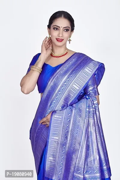 Stylish Art Silk Saree With Blouse piece-thumb3