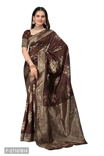 Stylish Art Silk Multicoloured Saree with Blouse piece For Women-thumb0