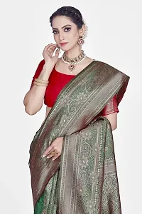 Stylish Art Silk Saree With Blouse piece-thumb2