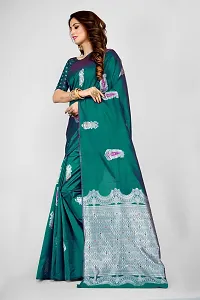 Stylish Pure Silk Saree With Blouse piece-thumb2