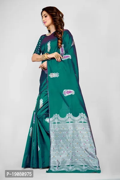 Stylish Pure Silk Saree With Blouse piece-thumb3