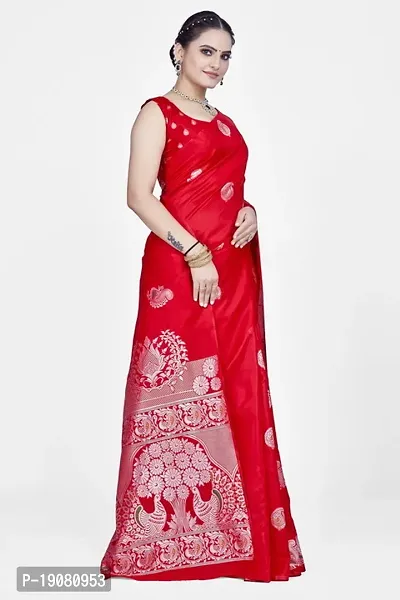 Stylish Art Silk Saree With Blouse piece-thumb5