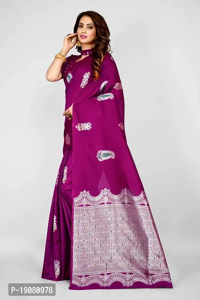 Stylish Pure Silk Saree With Blouse piece-thumb0