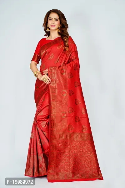 Stylish Art Silk Saree With Blouse piece