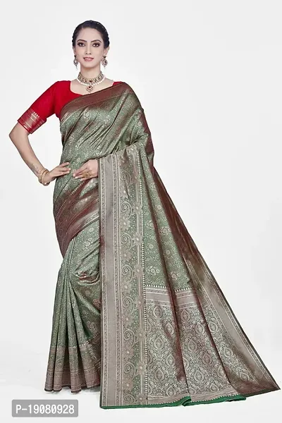 Stylish Art Silk Saree With Blouse piece-thumb0