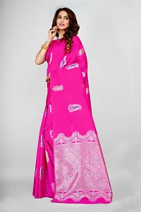 Stylish Pure Silk Saree With Blouse piece-thumb2