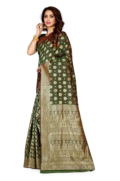 Banarasi Jacquard Art Silk Saree with Blouse Piece