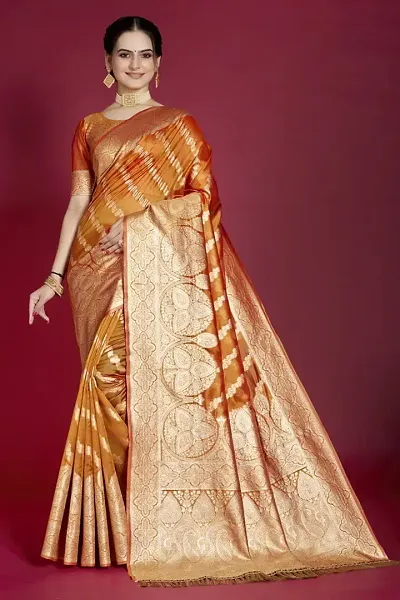 Elegant Organza Saree with Blouse piece 