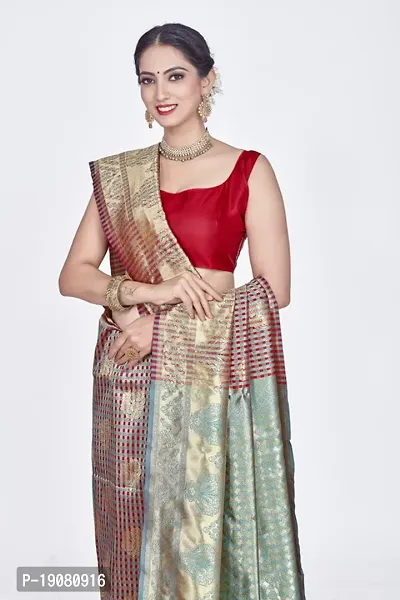 Stylish Art Silk Saree With Blouse piece-thumb3