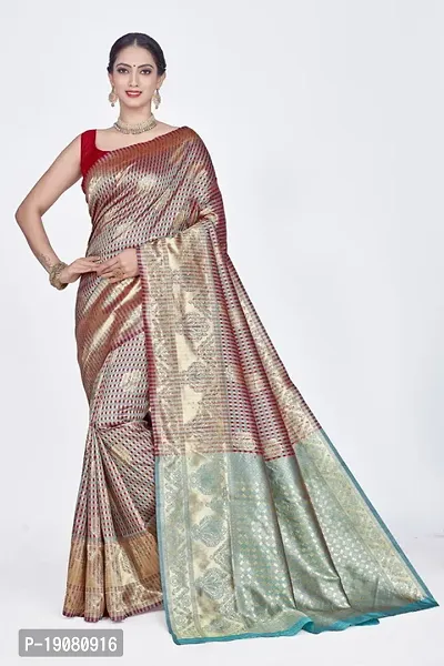 Stylish Art Silk Saree With Blouse piece-thumb0