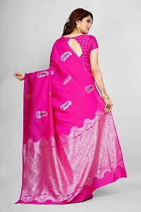 Stylish Pure Silk Saree With Blouse piece-thumb1