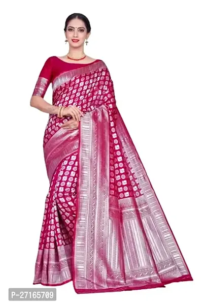 Stylish Art Silk Purple Saree with Blouse piece For Women-thumb0